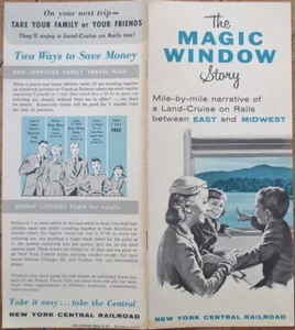 New York Central Railroad 1957 Travel Brochure, The Magic Window, Rail Road RR - Picture 1 of 7