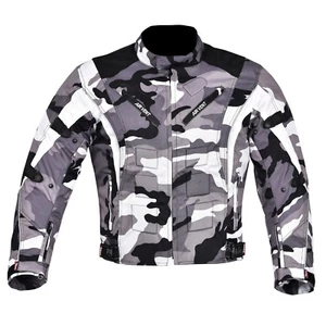 Chaqueta de motocicleta para hombre impermeable Cordura CE camuflaje blindado - Imagen 1 de 3