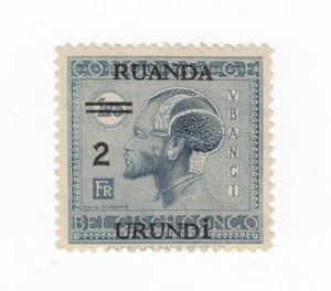 Belgian Congo, 1927, 2/1.75 Fr, Previously Issued Stamps Surcharged - Picture 1 of 2