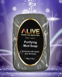 ALIVE 2er Set - 100% natürliche mineralische reinigende Schlammseife aus dem Toten Meer - Bild 1 von 1