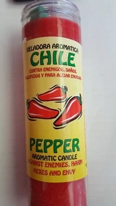 7 Day Aromatic Candle Pepper/ Vela Aromatica Chile - Picture 1 of 1