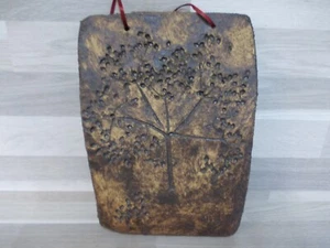 Keramik Wandbild Relief Wandfliese Kunst Keramik signiert aus 1984 - 16 X 21 cm - Bild 1 von 3