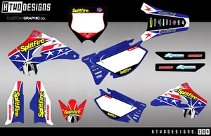 Kawasaki KX125-250 03-12 GRAFIK MOTOCROSS MX DIRT BIKE AUFKLEBER GRAFIKSATZ - Bild 1 von 5