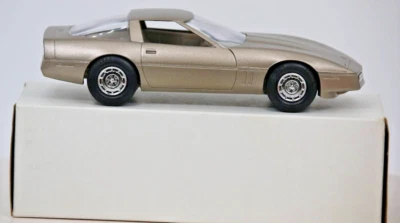 1984 ERTL/AMT Corvette Promo Car with Box, Gold - Image 1 of 4