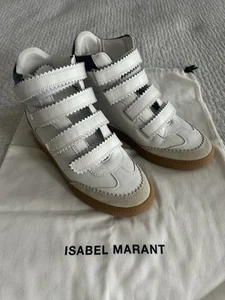 Hermosas zapatillas nuevas Isabel Marant blancas Bilsy EU38/UK5 perfecto estado - Imagen 1 de 10