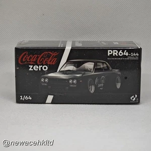 SKYLINE GT-R V8 DRIFT (HAKOSUKA) COCA COLA ZERO BLACK POPRACE 1/64 #PR640144 - Picture 1 of 2