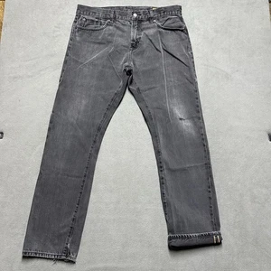 Pantalones de mezclilla The Jean Shop para hombre 36 gris medio ribete mick calce recto usados en excelente estado - Imagen 1 de 20