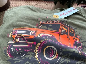 Jungen Katze und Jack blau Langarm Monstertruck Grafik T-Shirt Größe 8 - Bild 1 von 1