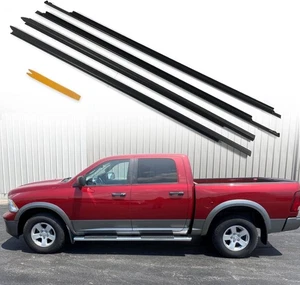 Weatherstrip Window Moulding Trim Seal Belt Kit Fits 2009-2023 Dodge Ram - Picture 1 of 5