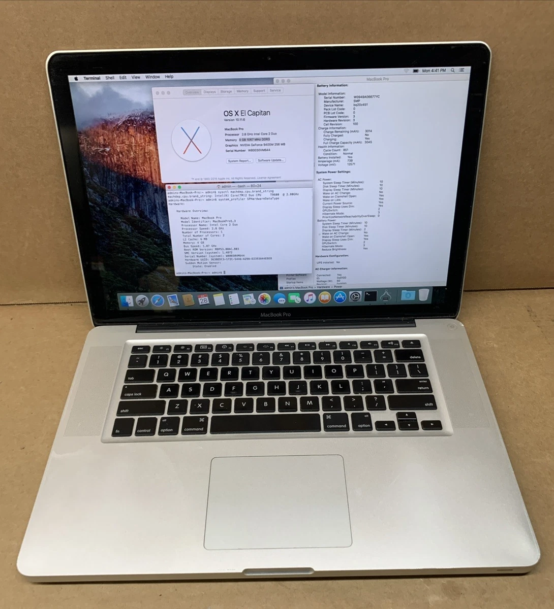 2009 Apple MacBook Pro 15.4 Inch Laptops for sale - eBay