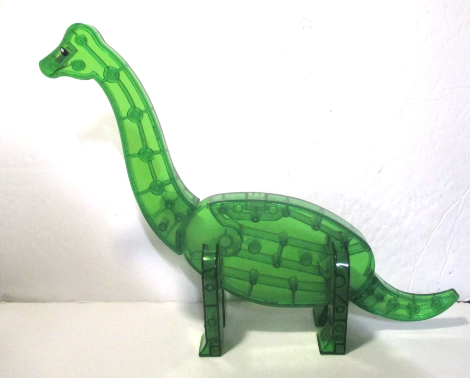 AZULEJOS MAGNA - DINOSAURIOS VERDE BRACHIOSAURUS DINOSAURIO MAGNÉTICO CONTENEDOR DE REPUESTO GRN Foto 1 de 1