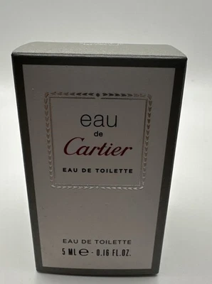 Cartier Eau De Cartier Eau De Toilette 5 ML 0,16 OZ Mini Raro Foto 1 de 4