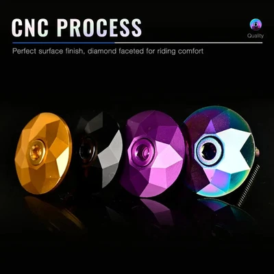 Fahrrad-Headset-Kappe Blau Aluminium Mountain Rennrad Zubehör 32mm - Bild 1 von 4