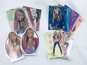 Lot de 16 cartes autocollantes Disney Hannah Montana Sandylion Miley Cyrus livraison gratuite