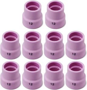TIG Alumina Nozzle Champagne R 53NACN 12# 1/2" 12mm for WP 9 20 17 18 26 10pk - Picture 1 of 3