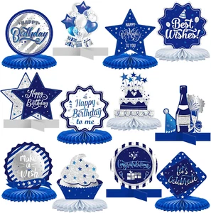 12 Pieces Birthday Table Decorations Honeycomb Centerpieces for Table Decor Cute - Picture 1 of 6