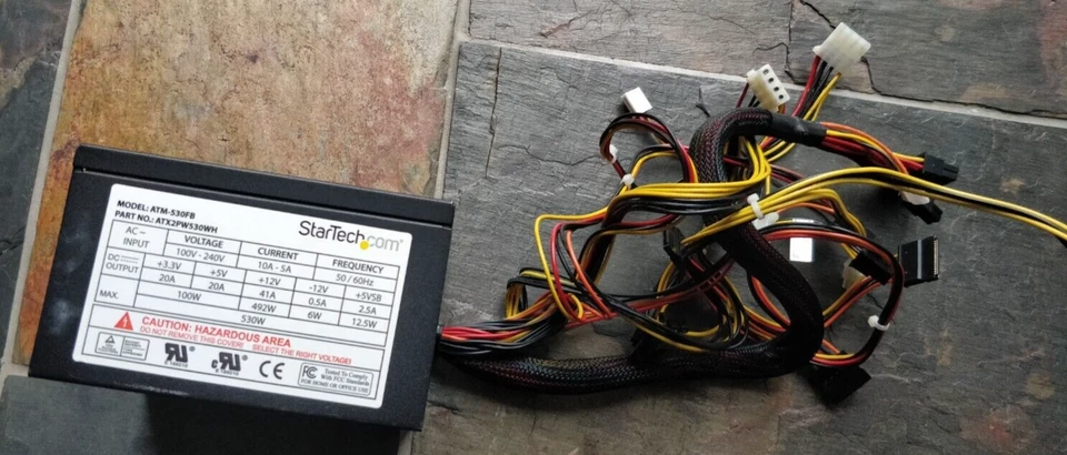 StarTech Model: ATM-530FB 530W PC Power Supply 20+4 PIN 240V UK - Image 1 of 4