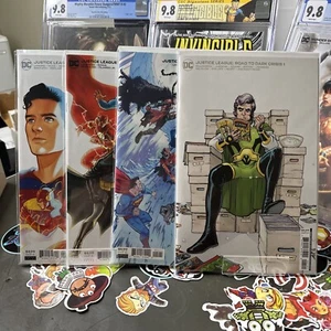 Lot of 4 Justice League - Modern Age - DC Comic Books All Variant Covers - Minty - Picture 1 of 5