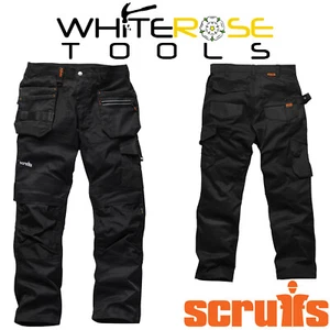 Scruffs Trade Flex Arbeitshose schwarz Stretch Komfortholster Knietaschen - Bild 1 von 9