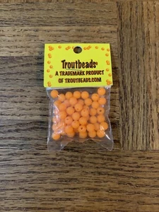 Trout Beads 6mm Sun Orange - Picture 1 of 4