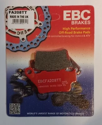 EBC Carbon REAR Disc Brake Pads Fits KTM MXC 525 DESERT RACING (2003 to 2004) - Image 1 of 4