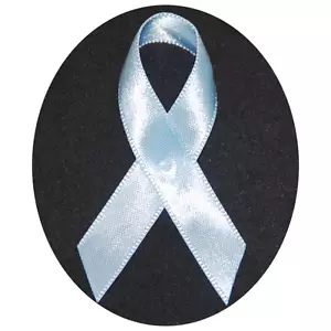 Light Blue Prostate Cancer Awareness Ribbons - 250 Ribbons with Safety Pins - Picture 1 of 1