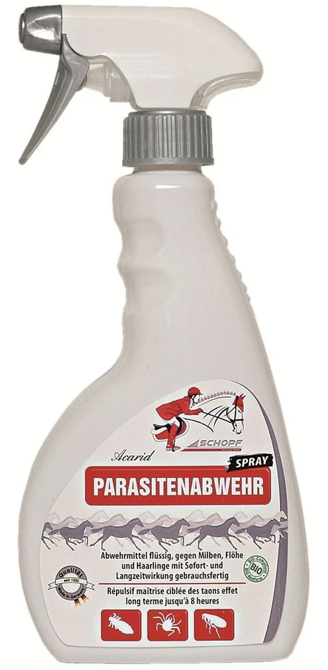 Schopf Acarid Parasitenabwehr 500 ml Pferde-Schutz gegen Läuse/Flöhe/Haarlinge