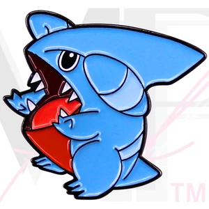 Pokemon Soft Enamel Pin Lapel Collectible Black Rubber Clutch DUALING GIBLE - Picture 1 of 4