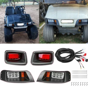 For EZGO TXT Golf Cart LED Headlight + Tail Light Kit Gas or Electric 1996-2013 - Picture 1 of 11