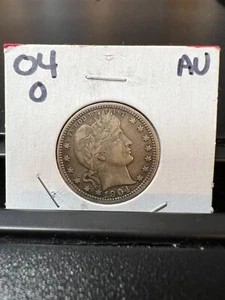 1904 - O Barber Quarter - New Orleans 25 Cent Münze - Bild 1 von 2