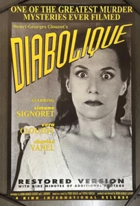 DIABOLIQUE Original US Movie Film Poster, 1995 RESTORED RERELEASE 22x34, CLOUZOT - Picture 1 of 5