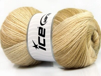 Lote de 4 hilos Angora Batik lana fino camel beige Foto 1 de 4