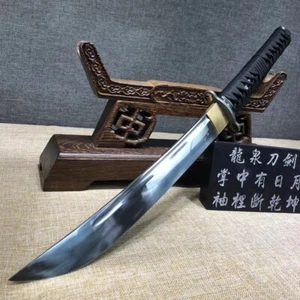Short Saber Chinese KUNGFU War Dao Broadsword Manganese Steel Battle Ready #1342 - Picture 1 of 9