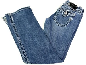 Miss Me Jeans Damen 27 Distressed Strass Pattentasche Boot Glitzer JE5351B2L - Bild 1 von 11