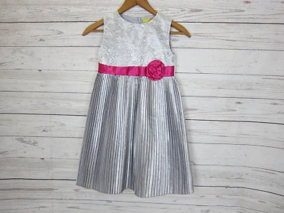 Vestido formal plisado Penelope Mack para niñas talla: 6 Foto 1 de 4