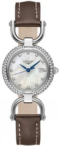 Longines Equestrian L6.131.0.89.2 Diamond Bezel White Pearl Dial Womens Watch - Picture 1 of 3