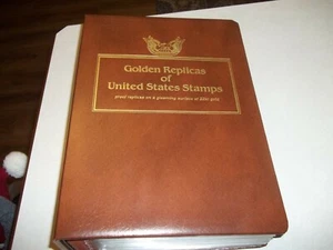 Nice Collection of 79 Gold Replica Collectible Stamps, 22 Karat Gold, 1996, 1997 - Picture 1 of 9