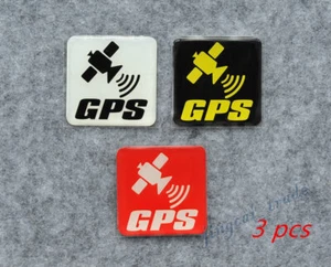3x GPS Satélite Logo Coche Auto SUV Universal Emblema Insignia Calcomanía 4 cm - Imagen 1 de 6