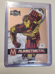 IRON MAN PLANET METAL Copper ARMOR 2023 SKYBOX MARVEL METAL UNIVERSE /99 - Picture 1 of 3