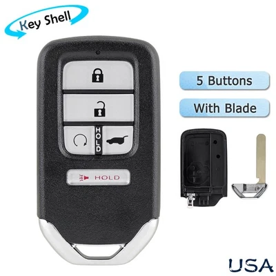 Para Honda CR-V 2017-2022 - KR5V2X Mando a Distancia Coche Llavero Estuche Carcasa 5 Botones SUV Foto 1 de 4