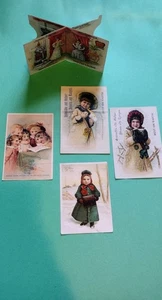 Victorian Cards Advertising Stoves Cook Products Pop Up Trading Children Winter - Picture 1 of 15