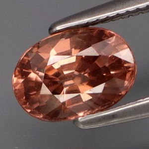 1.58Ct.Best Color! Natural Peach Pink Zircon Tanzania Full Sparkling&CLEAN! - Picture 1 of 4