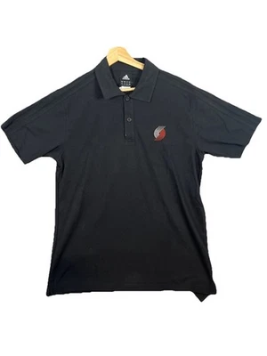 Portland Blazers Baloncesto Adidas Polo Camisa Informal Negra NBA Hombres’s Grande Foto 1 de 4