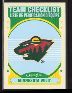2021-22 O-Pee-Chee #565 Minnesota Wild Retro Team Checklist - Picture 1 of 2