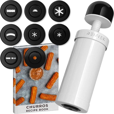 Máquina para hacer churros con 8 discos y libro electrónico de recetas gratis incluido Foto 1 de 4