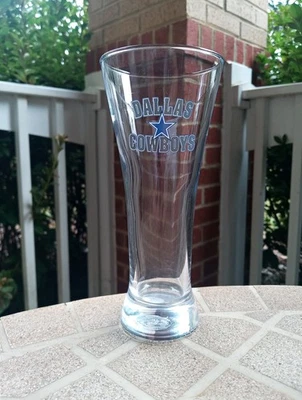 Vaso de cerveza Dallas Cowboys NFL 10 oz acampanado Pilsner 7" de alto Foto 1 de 4