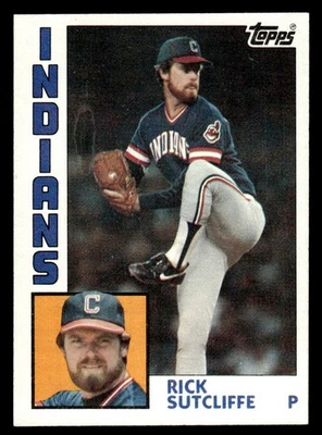 1984 Topps #245 Rick Sutcliffe Card Cleveland Indians Foto 1 de 2