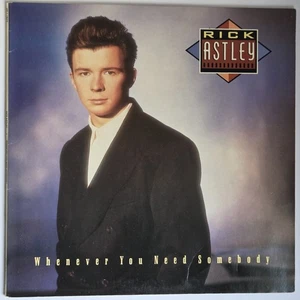 RICK ASTLEY "Whenever You Need Somebody" RARE AUSSIE 1987 10Tk VINYL LP PWL/SAW - Picture 1 of 4