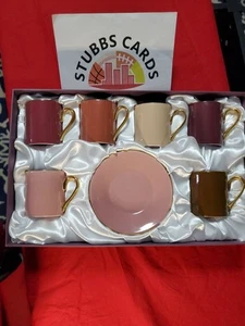 "CIB" Classic Coffee 12 Piece Espresso Demitasse Coffee & Tea Set Cups & Saucers - Picture 1 of 6