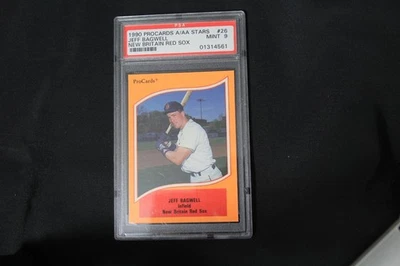1990 ProCards A & AA Stars Jeff Bagwell #26 New Britain Red Sox PSA 9 Mint - Image 1 of 2